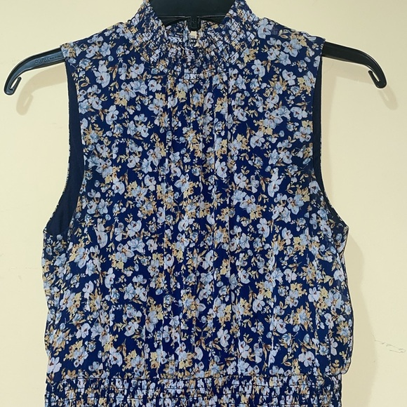 Womens Revolve 1. State Smocked Neck Mini Dress in
Pink Iris - Picture 3 of 9